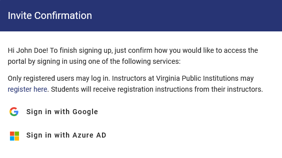 The authentication providers are positioned in the order: Google, Azure AD.